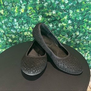 SimplyVera by Vera Wang comfort black rhinestones flats